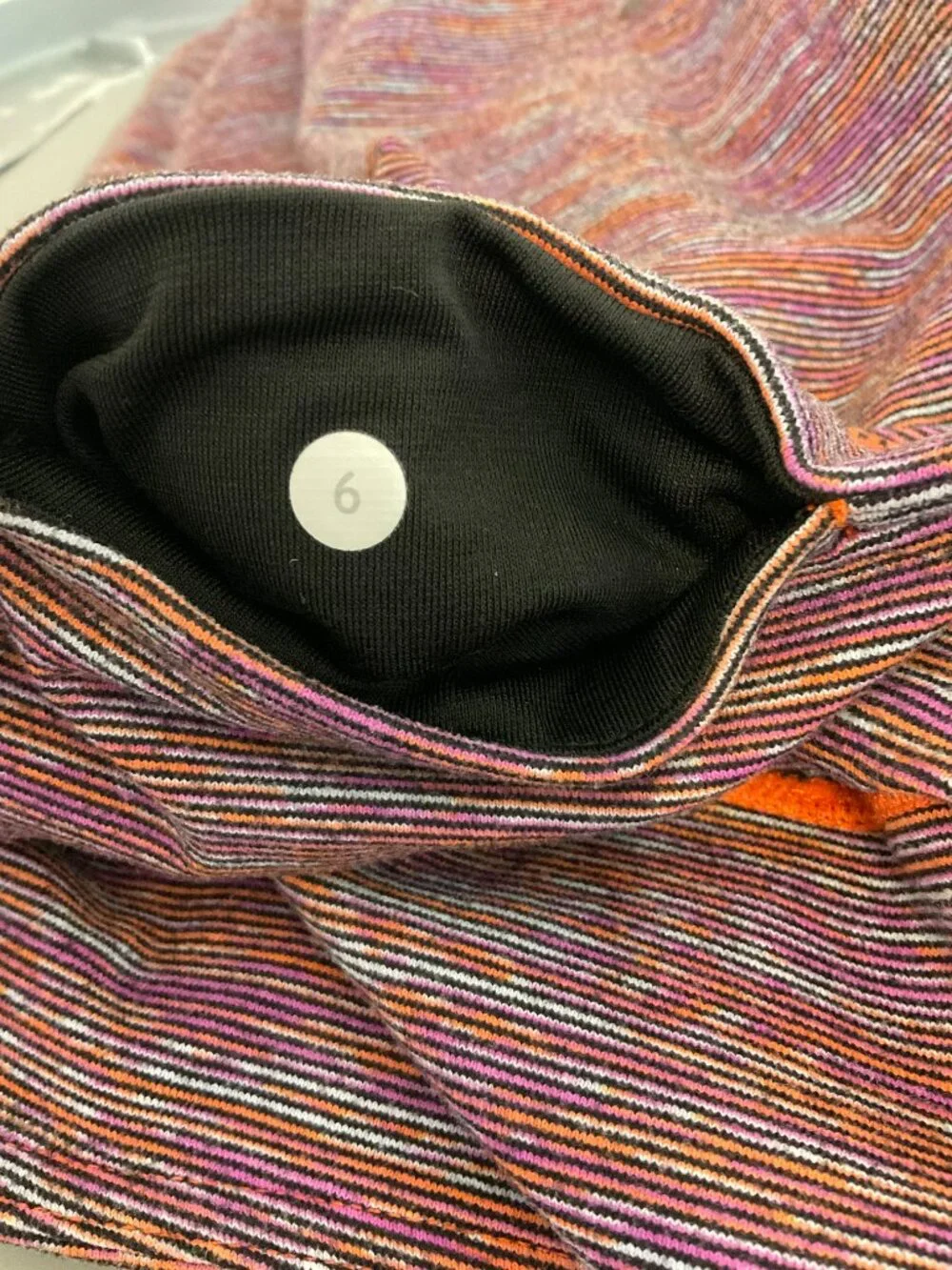 Lululemon Wunder Under Crop Leggings 6 Wee Are From Space Blue Purple Orange